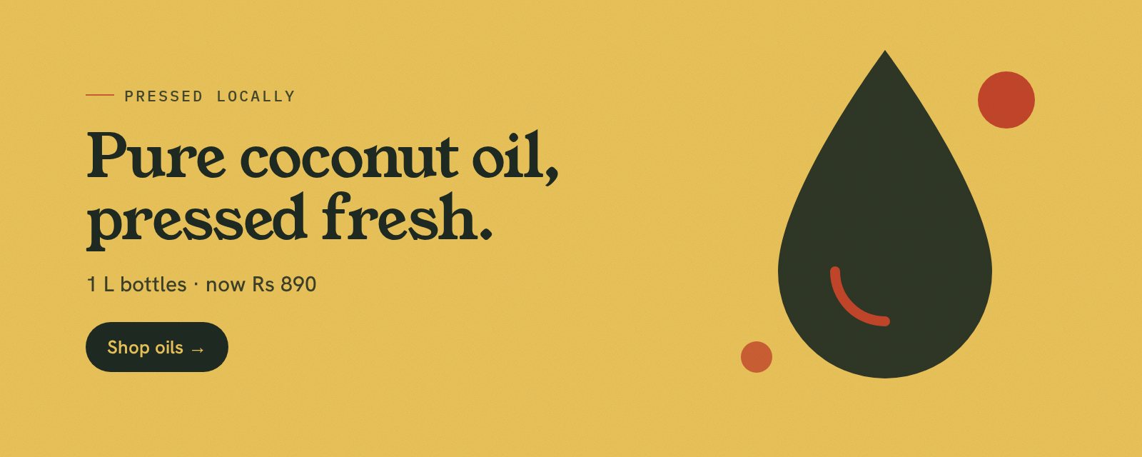 Pure coconut oil
