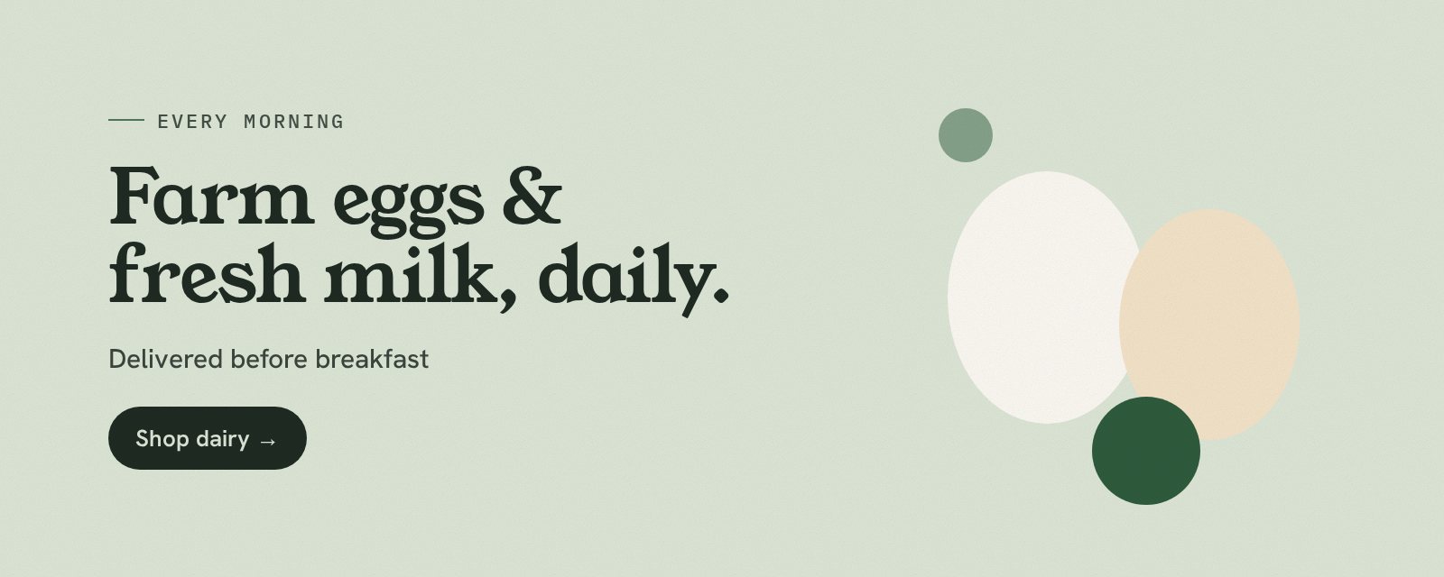 Farm eggs & fresh milk